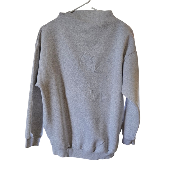 Adidas Womens Light Gray Crewneck Sweater - Picture 4 of 9